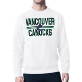 Vancouver Canucks Starter Mesh Look Team Name Logo Pullover Sweatshirt Online