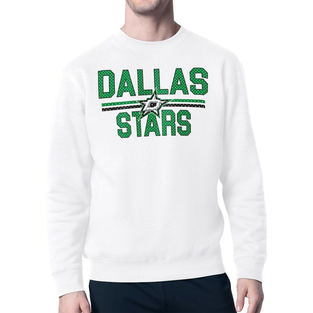 Dallas Stars Starter Mesh Look Team Name Logo Pullover Sweatshirt Sale