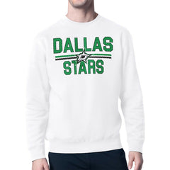 Dallas Stars Starter Mesh Look Team Name Logo Pullover Sweatshirt Sale