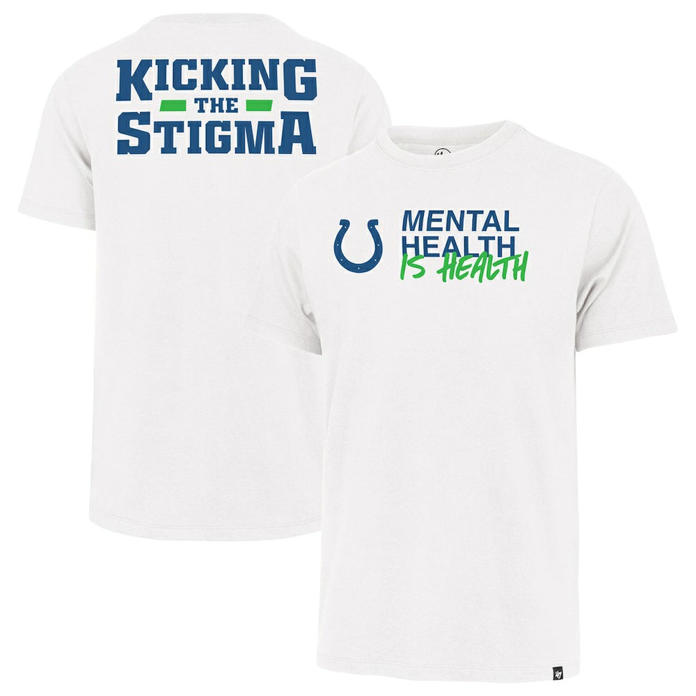 Indianapolis Colts 47 brand '47 Unisex Mental Health is Health Kicking the Stigma Franklin T-Shirt