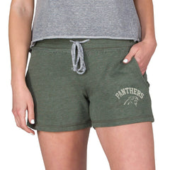 Carolina Panthers Concepts Sport Women's Mainstream French Terry Tri-Blend Shorts