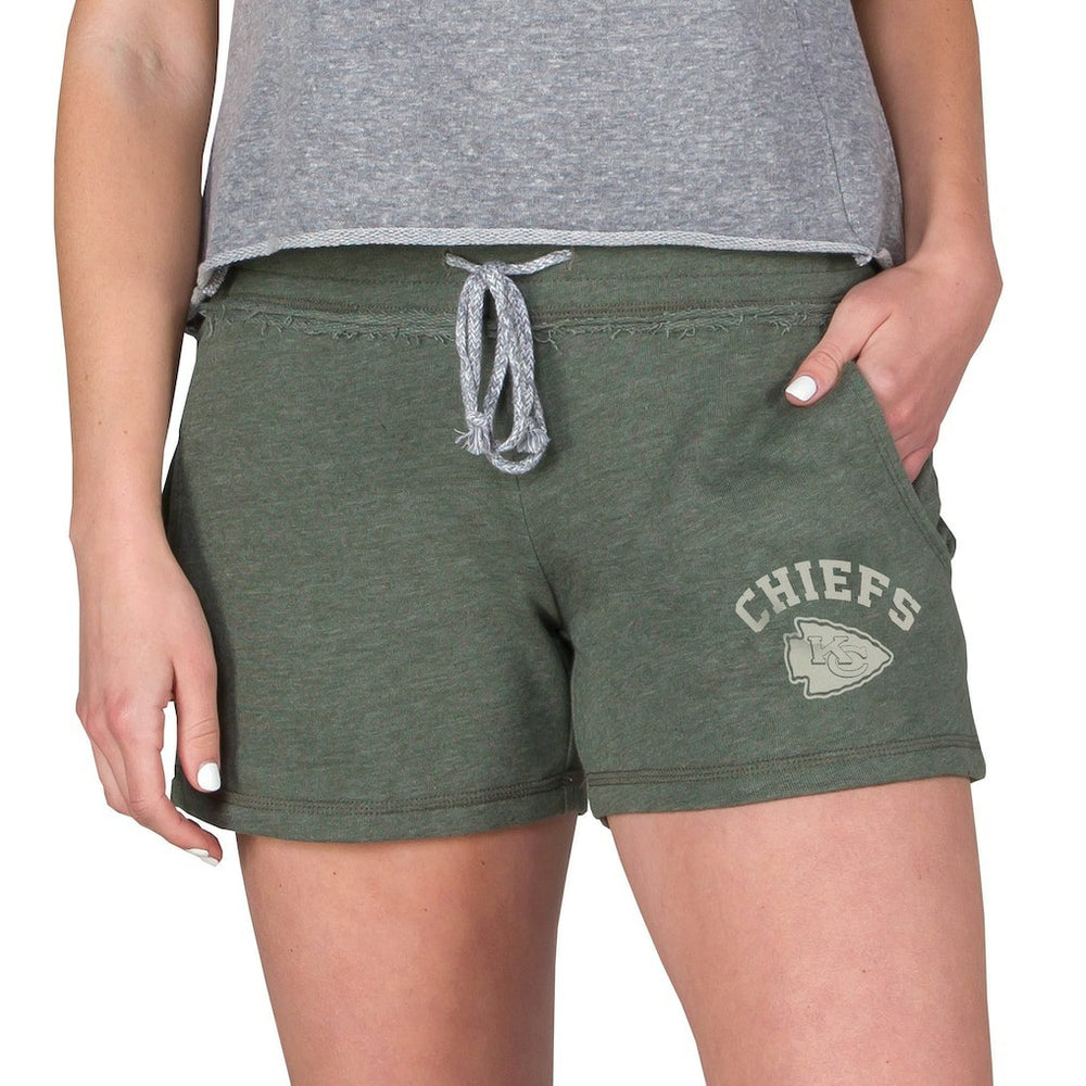 Kansas City Chiefs Concepts Sport Women's Mainstream French Terry Tri-Blend Shorts