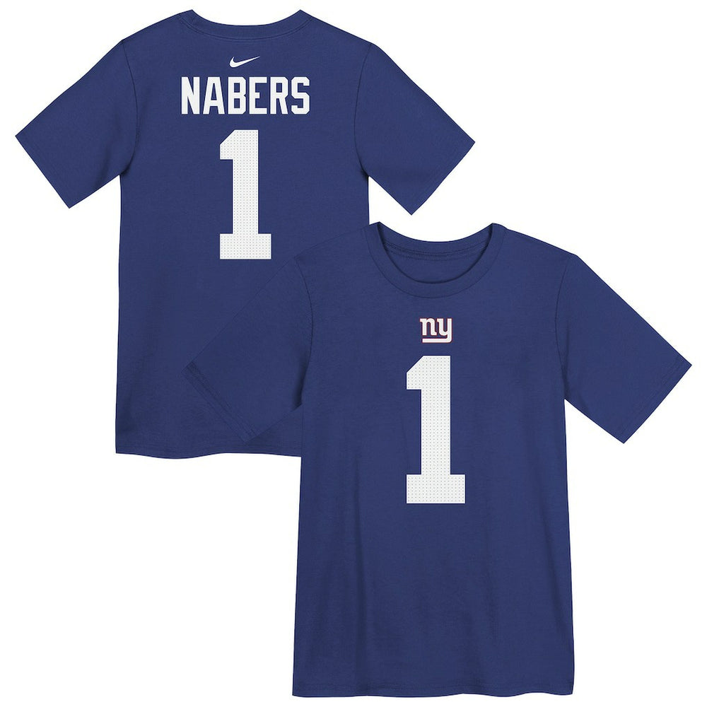 New York Giants Nike Malik Nabers Preschool Name & Number T-Shirt