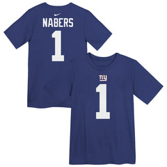 New York Giants Nike Malik Nabers Preschool Name & Number T-Shirt