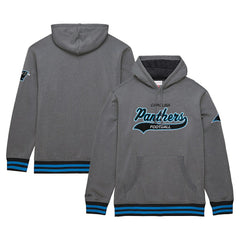 Carolina Panthers Mitchell & Ness Vintage Logo Snow Washed Fleece Pullover Hoodie