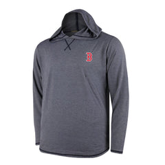 Boston Red Sox Butter Stripe Tri-Blend Long Sleeve Hoodie T-Shirt - Navy | MLB Online