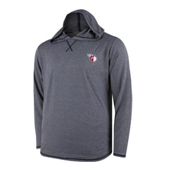 Cleveland Guardians Butter Stripe Tri-Blend Long Sleeve Hoodie T-Shirt - Navy | MLB New
