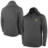Pittsburgh Pirates Butter Stripe Tri-Blend Long Sleeve Hoodie T-Shirt - Black | MLB Online