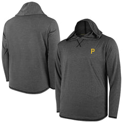 Pittsburgh Pirates Butter Stripe Tri-Blend Long Sleeve Hoodie T-Shirt - Black | MLB Online