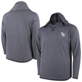 Tampa Bay Rays Butter Stripe Tri-Blend Long Sleeve Hoodie T-Shirt - Navy | MLB Sale