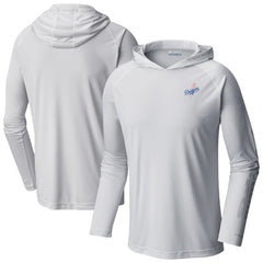 Los Angeles Dodgers Columbia Omni-Wick Terminal Tackle Raglan Long Sleeve Hoodie T-Shirt | MLB Discount
