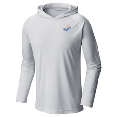 Los Angeles Dodgers Columbia Omni-Wick Terminal Tackle Raglan Long Sleeve Hoodie T-Shirt | MLB Discount