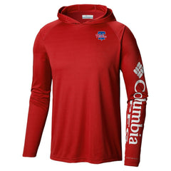 Philadelphia Phillies Columbia Omni-Wick Terminal Tackle Raglan Long Sleeve Hoodie T-Shirt | MLB Sale