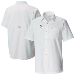 Philadelphia Phillies Columbia Slack Tide Omni-Wick Button-Up Camp Shirt | MLB For sale