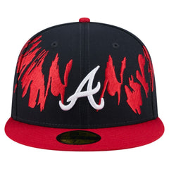 Atlanta Braves New Era Retro Pattern 59FIFTY Fitted Hat | MLB Discount