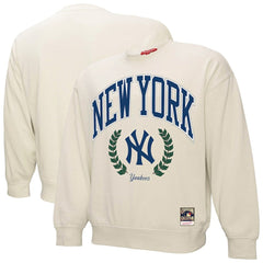 New York Yankees Mitchell & Ness Women's Cooperstown Collection Laurel Pullover Sweatshirt | MLB On Sale