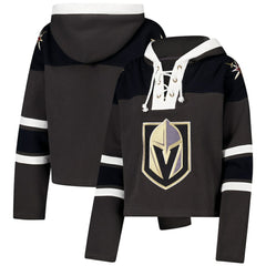 Vegas Golden Knights '47 Women's Cropped Superior Lacer Pullover Hoodie Sale