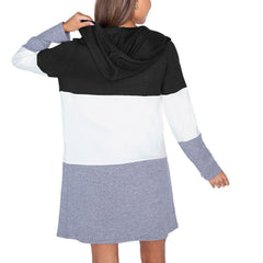 Buffalo Bills Gameday Couture Women's Tri-Blend Color Block Lightweight Cardigan Hoodie