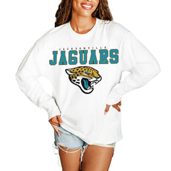 Jacksonville Jaguars Gameday Couture Women's Big Goals Oversized Long Sleeve T-Shirt