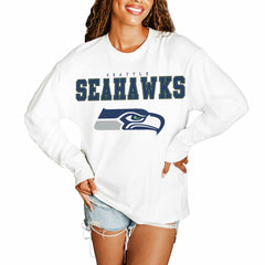 Seattle Seahawks Gameday Couture Women's Big Goals Oversized Long Sleeve T-Shirt