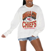 Kansas City Chiefs Gameday Couture Women's Time Out Oversized Long Sleeve T-Shirt