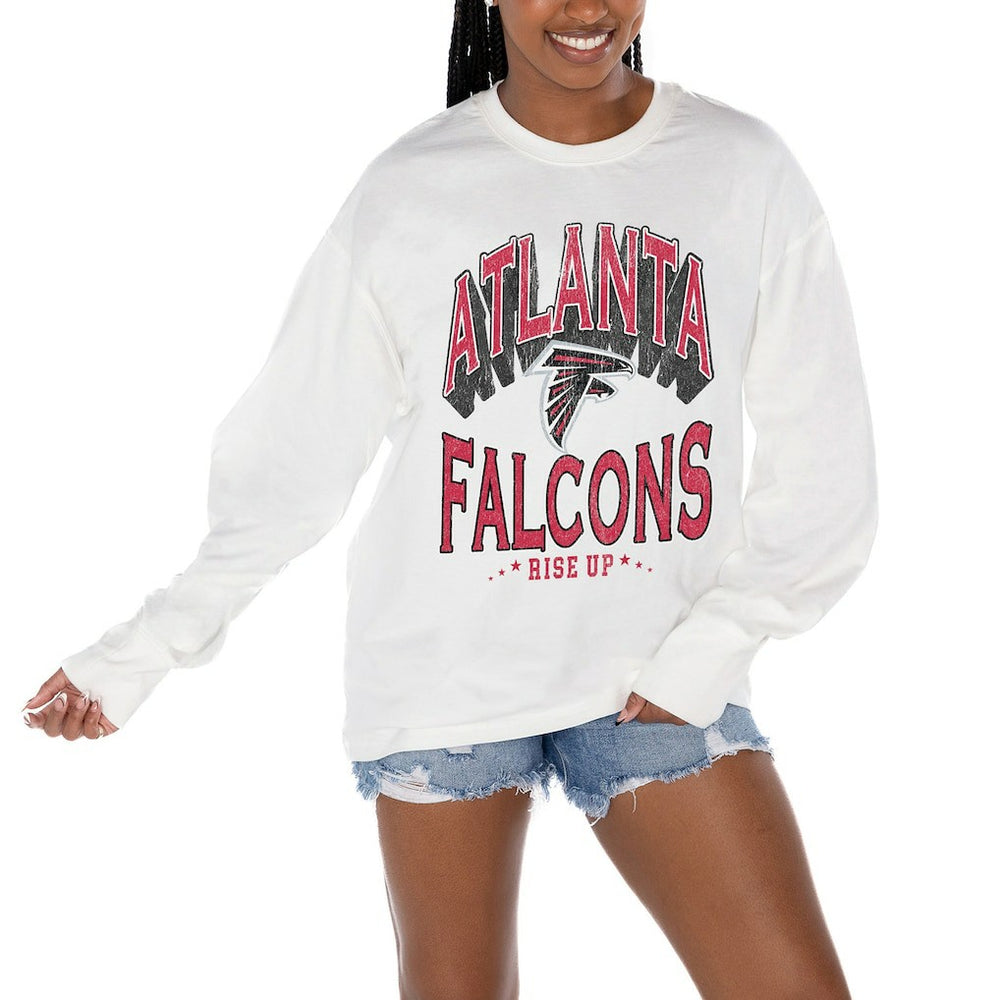 Atlanta Falcons Gameday Couture Women's Time Out Oversized Long Sleeve T-Shirt