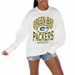 Green Bay Packers Gameday Couture Women's Time Out Oversized Long Sleeve T-Shirt