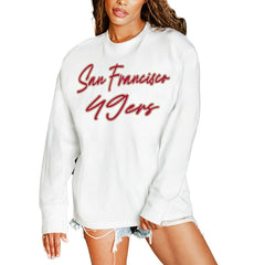 San Francisco 49ers Gameday Couture Women's Classic Comeback Oversized Long Sleeve T-Shirt