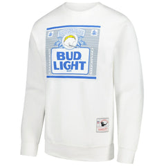 Los Angeles Chargers Mitchell & Ness x Bud Light The Crest Pullover Sweatshirt