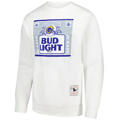 Los Angeles Rams Mitchell & Ness x Bud Light The Crest Pullover Sweatshirt