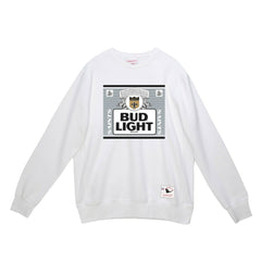 New Orleans Saints Mitchell & Ness x Bud Light The Crest Pullover Sweatshirt