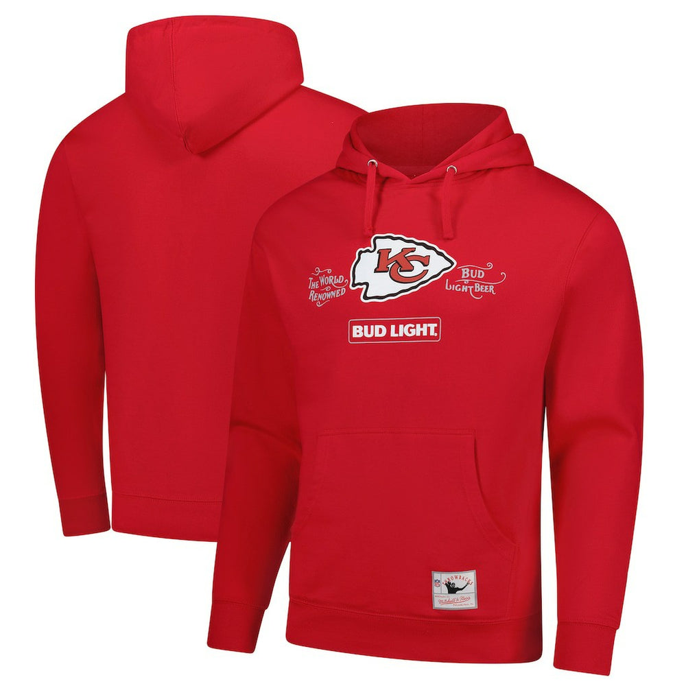 Kansas City Chiefs Mitchell & Ness NFL x Bud Light Vintage Pullover Hoodie