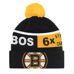 Boston Bruins Starter Chyron Commemorative Cuffed Knit Hat with Pom Outlet