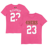 San Francisco 49ers Christian McCaffrey Girls Youth Player Name & Number T-Shirt
