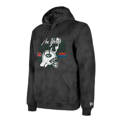 New York Jets New Era Identity Helmet Enzyme Washed Pullover Hoodie
