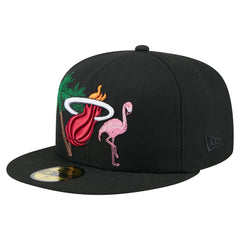 Miami Heat State Stitch 59FIFTY Fitted Hat Outlet