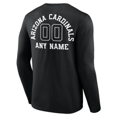 Arizona Cardinals Personalized Name & Number Monochrome Long Sleeve T-Shirt