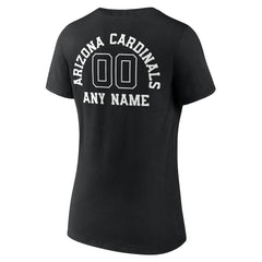 Arizona Cardinals Women's Personalized Name & Number Monochrome V-Neck T-Shirt