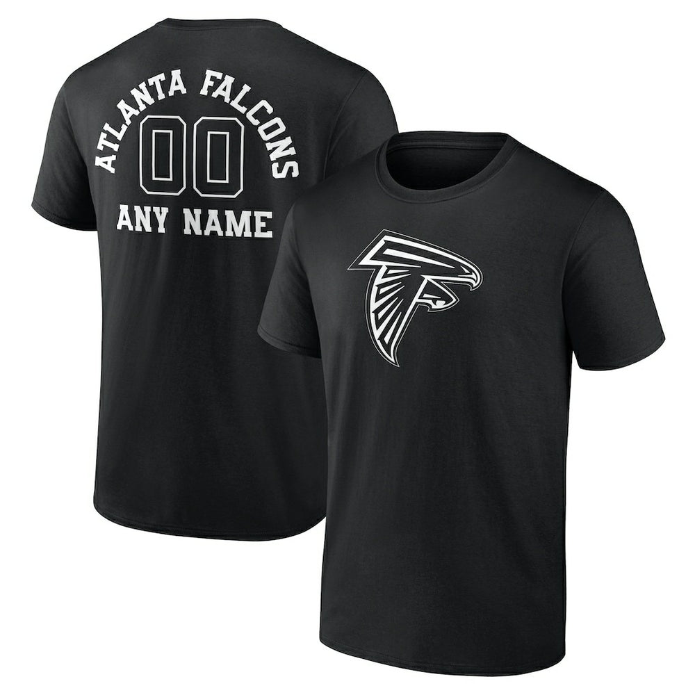 Atlanta Falcons Personalized Name & Number Monochrome T-Shirt