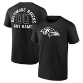 Baltimore Ravens Personalized Name & Number Monochrome T-Shirt