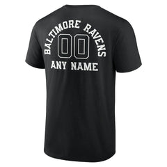 Baltimore Ravens Personalized Name & Number Monochrome T-Shirt