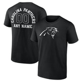 Carolina Panthers Personalized Name & Number Monochrome T-Shirt