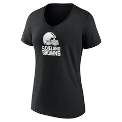 Cleveland Browns Women's Personalized Name & Number Monochrome V-Neck T-Shirt