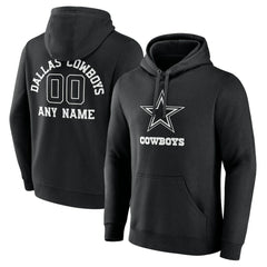 Dallas Cowboys Personalized Name & Number Pullover Hoodie