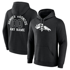 Denver Broncos Personalized Name & Number Pullover Hoodie