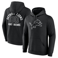 Detroit Lions Personalized Name & Number Pullover Hoodie