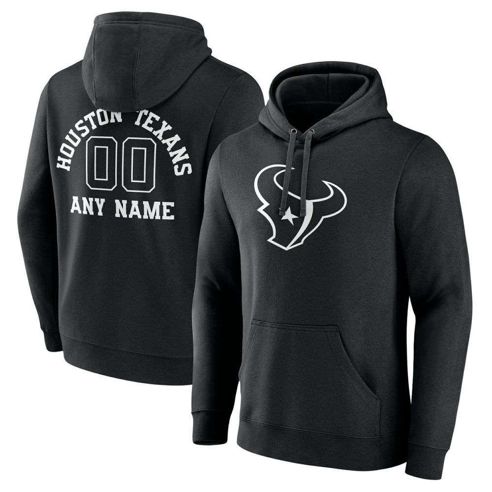 Houston Texans Personalized Name & Number Pullover Hoodie