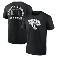 Jacksonville Jaguars Personalized Name & Number Monochrome T-Shirt