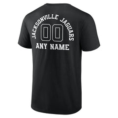 Jacksonville Jaguars Personalized Name & Number Monochrome T-Shirt