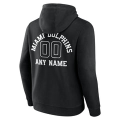 Miami Dolphins Personalized Name & Number Pullover Hoodie